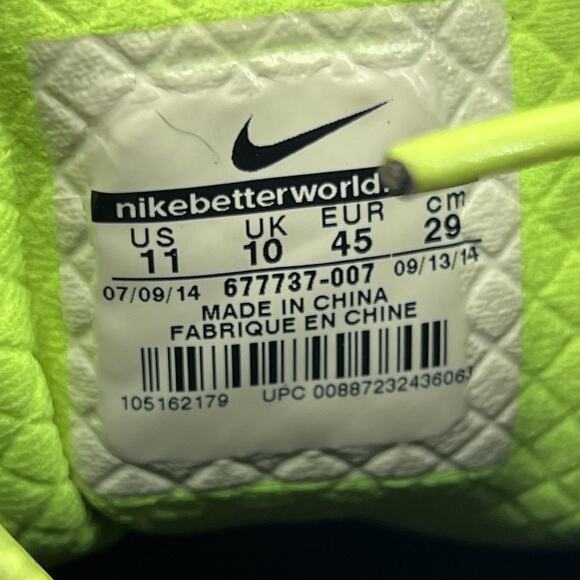 Nike Shox TLX Mid SP Flywire Shoes Men Size 11 Black Green Running Mid Sneakers - Picture 8 of 11